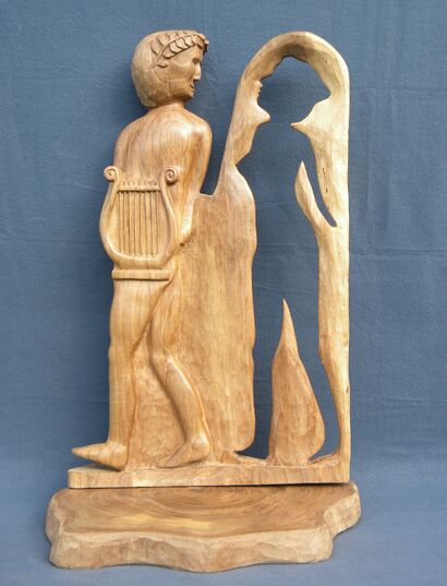 Dante and Beatrice - a Florentine Orpheus - a Sculpture & Installation Artowrk by Vasile Stefanoiu